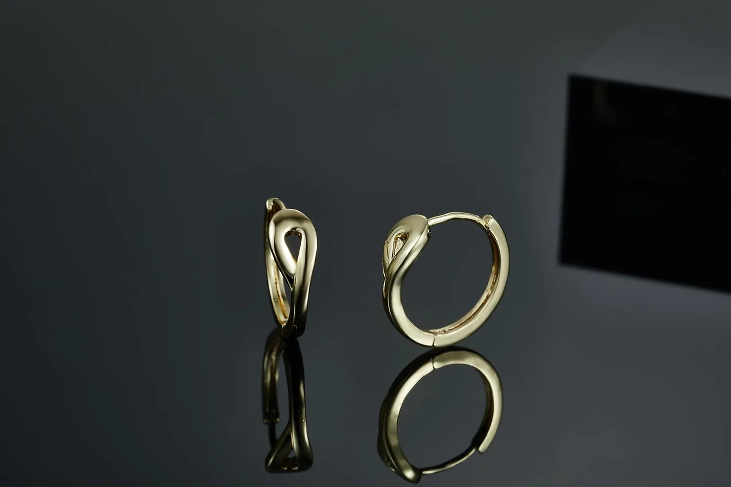 14k Gold Earrings for Women Hypoallergenic Earrings Lightweight Huggie Hoop Earrings Thick Hoop Earrings 14mm