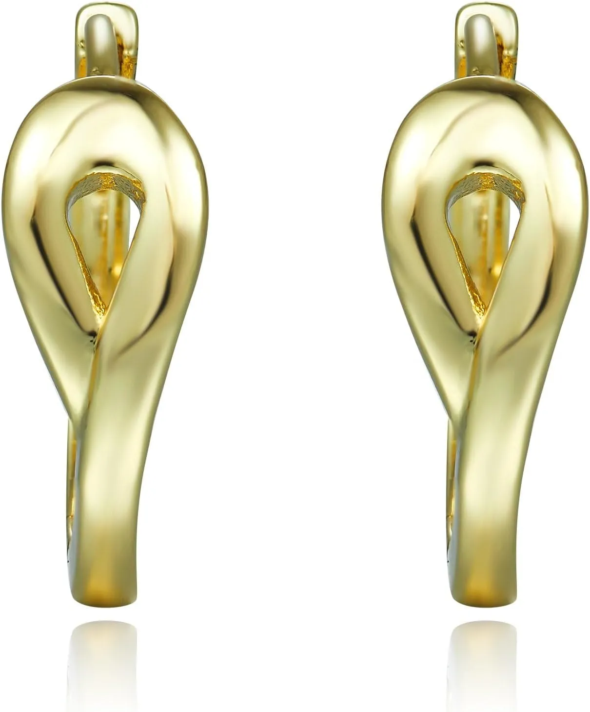 14k Gold Earrings for Women Hypoallergenic Earrings Lightweight Huggie Hoop Earrings Thick Hoop Earrings 14mm