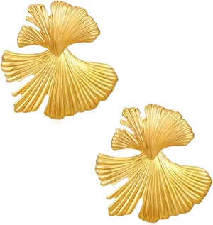 14K Gold Plated Bow Earrings Women Ribbon Stud Earrings Gift