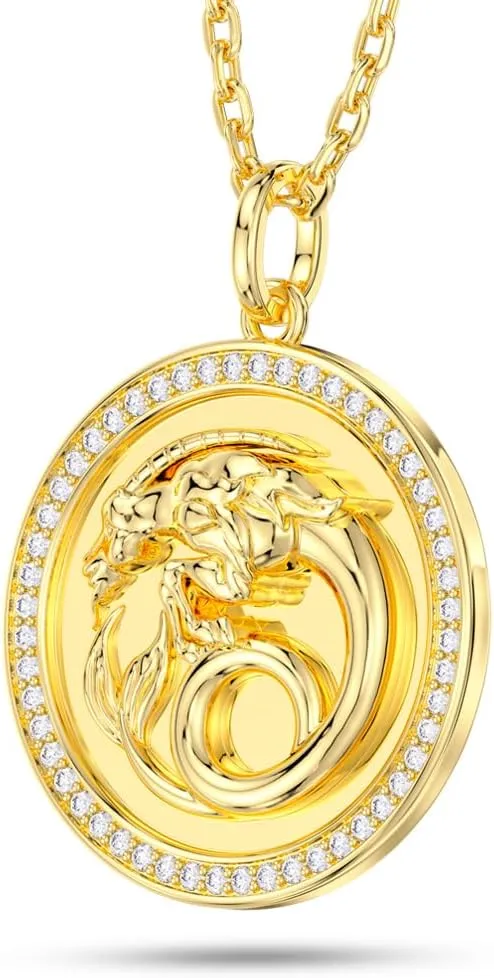 14K Gold-Plated Disc Zodiac 12 Constellation Star Connected Engraved Horoscope Sign Pendant necklace 925 sterling silver Dainty Personalized Jewelry