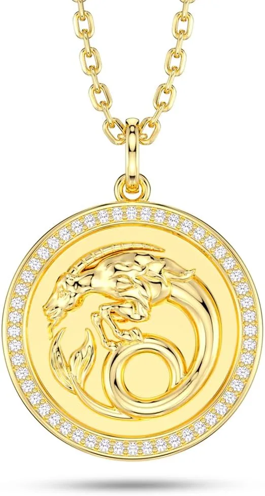 14K Gold-Plated Disc Zodiac 12 Constellation Star Connected Engraved Horoscope Sign Pendant necklace 925 sterling silver Dainty Personalized Jewelry