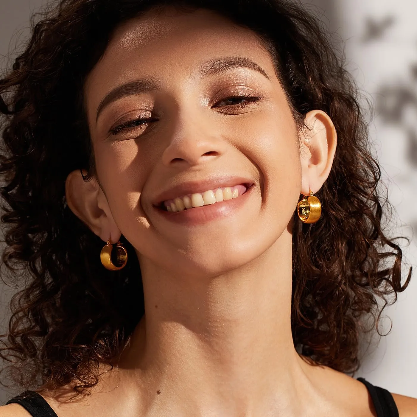 14K Gold Plated Earrings for Women Girls Dainty Pendant Earrings with 925 Sterling Silver Post Jewelry Gifts