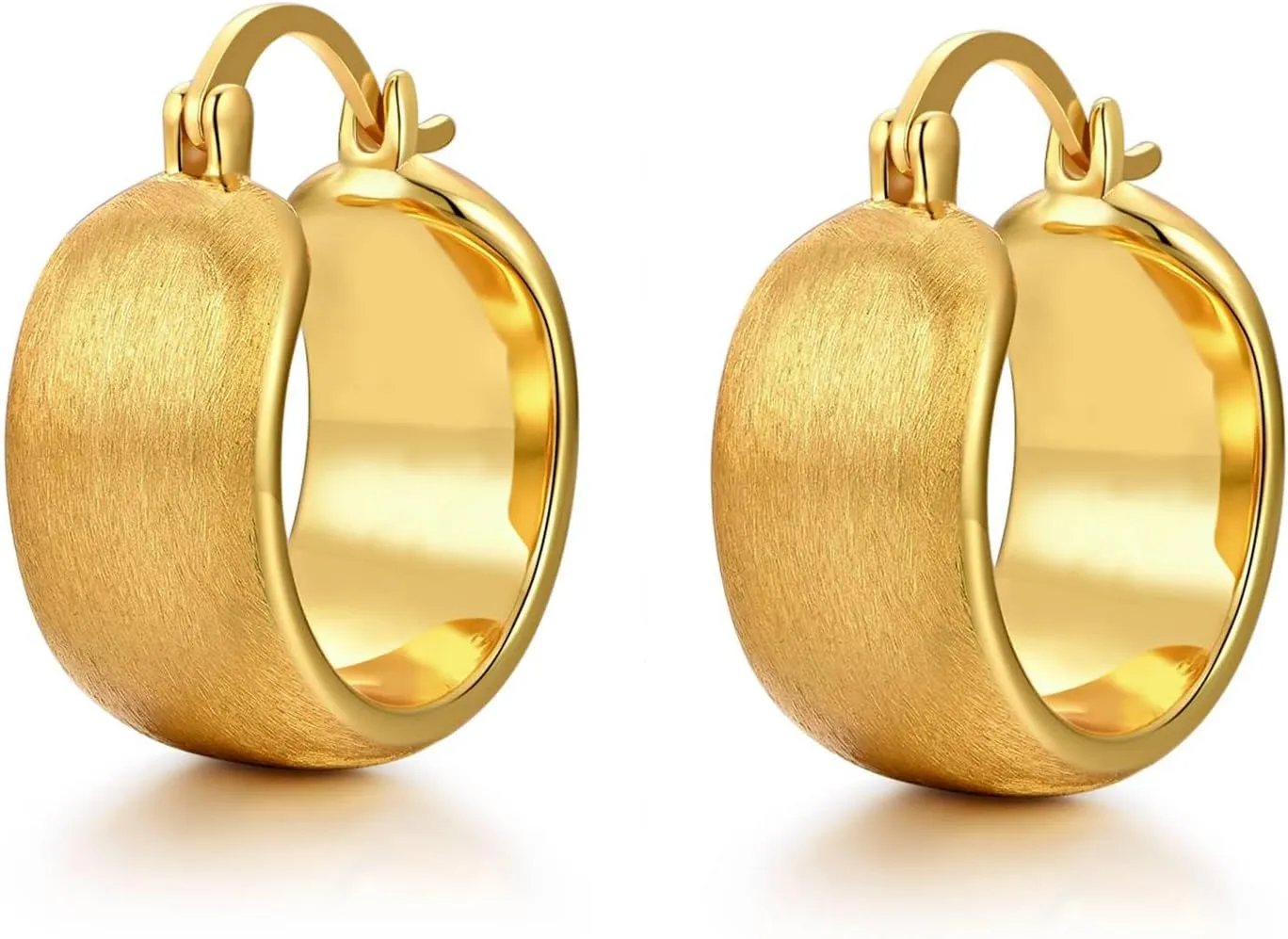 14K Gold Plated Earrings for Women Girls Dainty Pendant Earrings with 925 Sterling Silver Post Jewelry Gifts