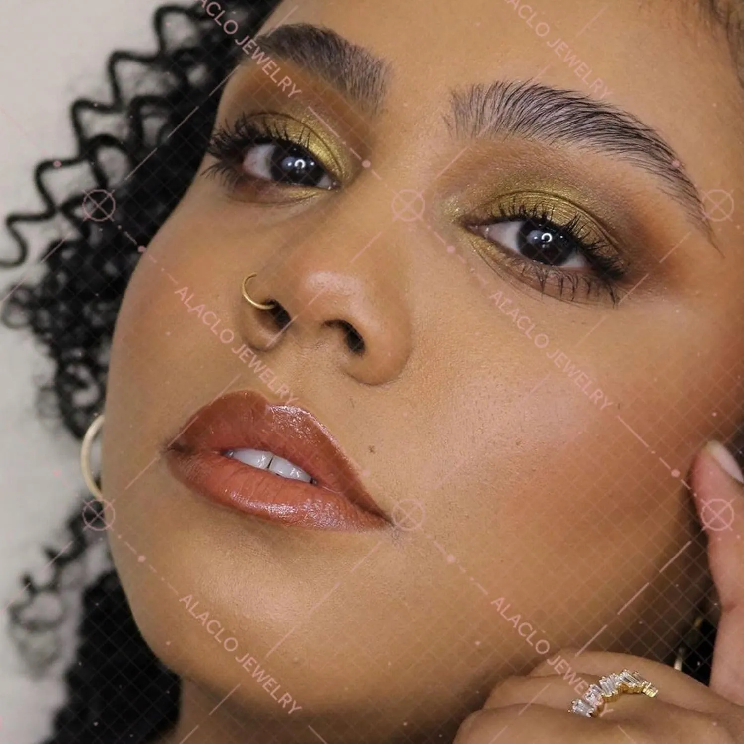 14k Gold Septum Rings Hoop for Women Men, 16G/18G/20G Nose Rings, 6mm/8mm/10mm Gold Cartilage Hoop for Helix, Rook, Daith, Tragus Body Piercing Jewelry