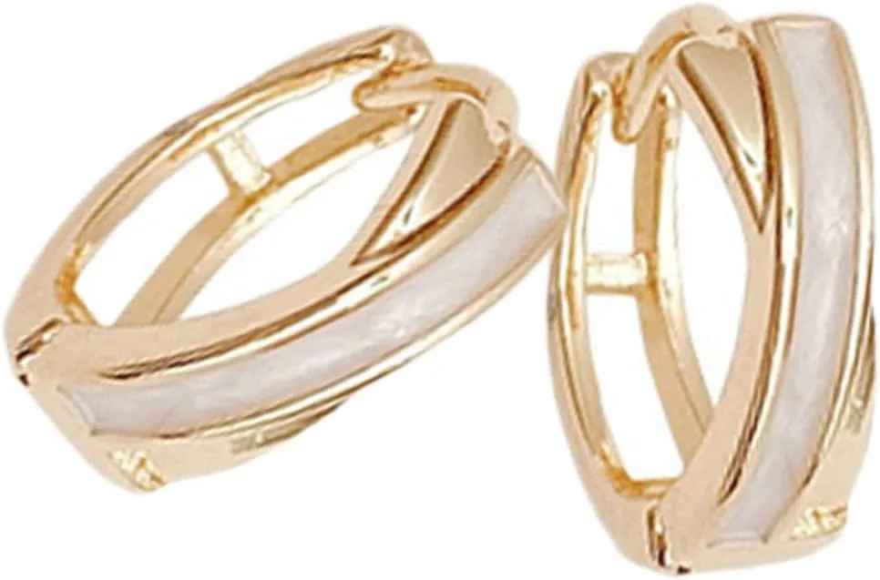 1pair Stylish Geometric Hoop Earrings for Women Minimalist Design for Casual Formal Occasions Lightweight and Versatile Jewelry for Any Outfit