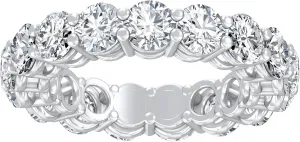 2 Carat to 5 Carat (CT. T.W.) Lab Grown Diamond Eternity Band Ring for Women |10K Yellow or White Gold Wedding Anniversary Band Ring | D-E Color and VS Clarity