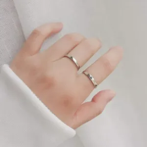2 Pieces Sun And Moon Lover Couple Rings Set Promise Wedding Bands For Him And Her Beautiful Couple Ring - Silver Attractive design
