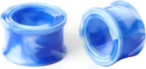 2PCS Acrylic Ear Stretcher Tunnels with Beautiful Pattern Ear Gauges Expander Stretcher Ear Piercing Jewelry