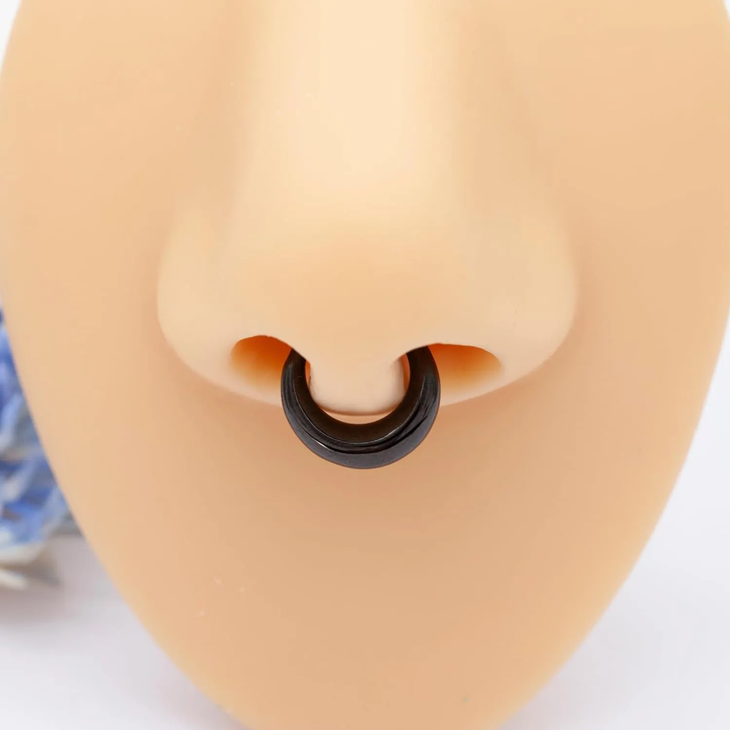 316L Stainless Steel Septum Rings Hoop for Women, 16G Stainless Steel Earrings Segment Nose Rings for Men, Cartilage Clicker Hoop for Helix, Rook, Daith, Tragus Earrings Hypoallergenic