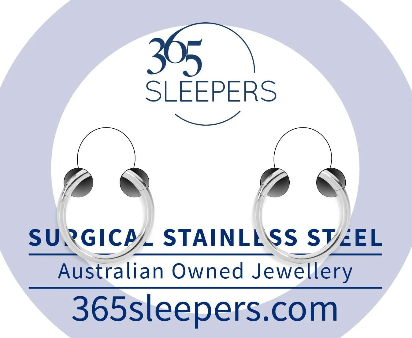 365 SLEEPERS 2PCS 316L Surgical Steel Hypoallergenic 16G Septum Jewelry Hinged Segment Ring Body Piercing Hoop Lip Rings Helix Cartilage Rook Sleeper Earrings 6mm  16mm