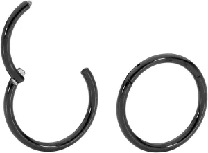 365 SLEEPERS 2PCS Titanium Implant Grade 18G Septum Jewelry Hinged Segment Ring Body Piercing Hoop Lip Rings Helix Cartilage Rook Sleeper Earrings Nickel Free Hypoallergenic 6mm  13mm