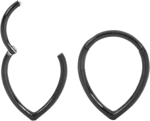 365 Sleepers 316L Surgical Steel Hypoallergenic 16G Tear Drop Septum Jewelry Hinged Segment Ring Body Piercing Hoop Lip Rings Helix Cartilage Rook Sleeper Earrings 8mm  10mm