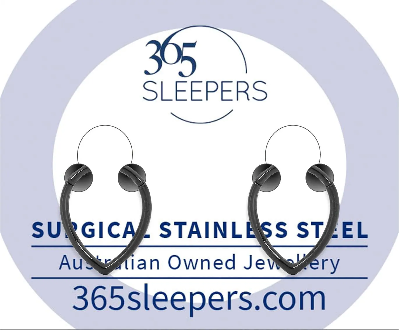 365 Sleepers 316L Surgical Steel Hypoallergenic 16G Tear Drop Septum Jewelry Hinged Segment Ring Body Piercing Hoop Lip Rings Helix Cartilage Rook Sleeper Earrings 8mm  10mm