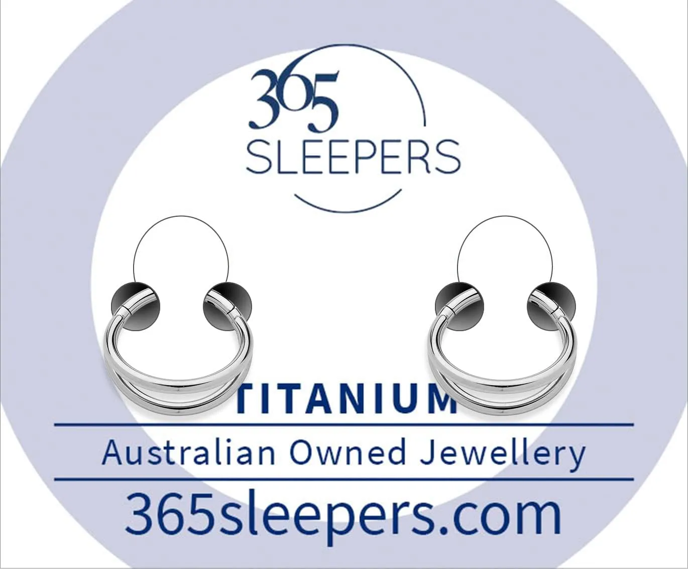 365 Sleepers Titanium Implant Grade 16G Double Septum Jewelry Hinged Segment Ring Body Piercing Hoop Lip Rings Helix Cartilage Rook Sleeper Earrings 8mm  12mm