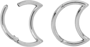 365 Sleepers Titanium Implant Grade 16G Moon Septum Jewelry Hinged Segment Ring Body Piercing Hoop Lip Rings Helix Cartilage Rook Sleeper Earrings 8mm  10mm