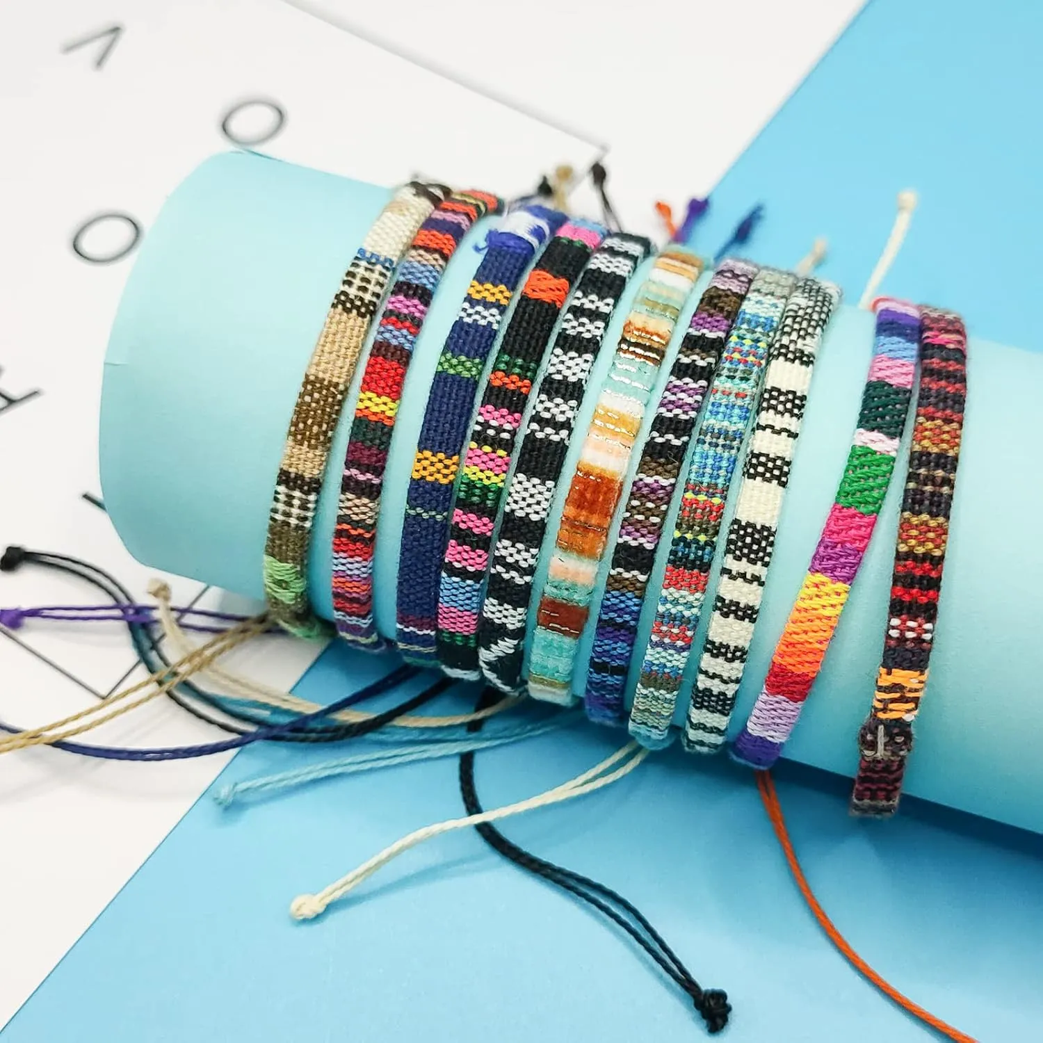 5 Pcs Surfer Beach Bracelet Men Women, Bracelets For Men, Handmade Boho Ankle Bracelet Summer Hippie Jewelry Beachy Braided Bracelets Adjustable, Unisex Rope String Anklet Waterproof for Men Women