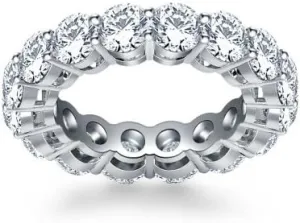 5.00 ct Ladies Round Cut Diamond Eternity Wedding Band in Platinum