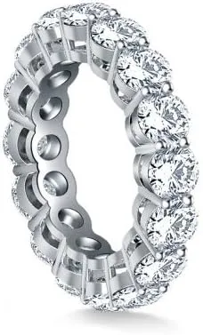 5.00 ct Ladies Round Cut Diamond Eternity Wedding Band in Platinum