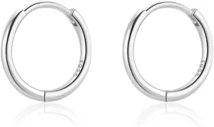 6mm 7mm 8mm 9mm 10mm 11mm 13mm 15mm Huggie Hoop Earrings 925 Sterling Silver 18k Gold Plated 1.3mm Thin Cartilage Hinged Tiny Mini - Medium Huggy Hoop Earrings