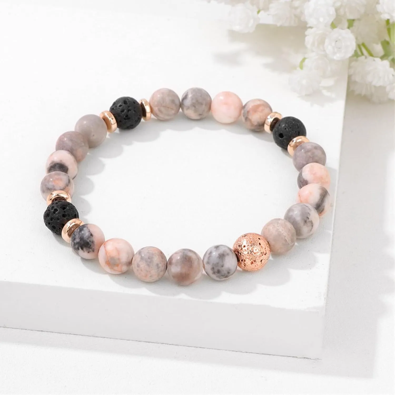 70th Birthday Gifts for Women Girls Natural Stones Bracelets for Wife Grandma Sister Friend(70th Birthday)