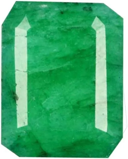8.05 Ct EGL Certified Natural Beautiful Green Emerald - Ring Size Emerald Cut Loose Gemstone B-8191