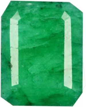8.05 Ct EGL Certified Natural Beautiful Green Emerald - Ring Size Emerald Cut Loose Gemstone B-8191