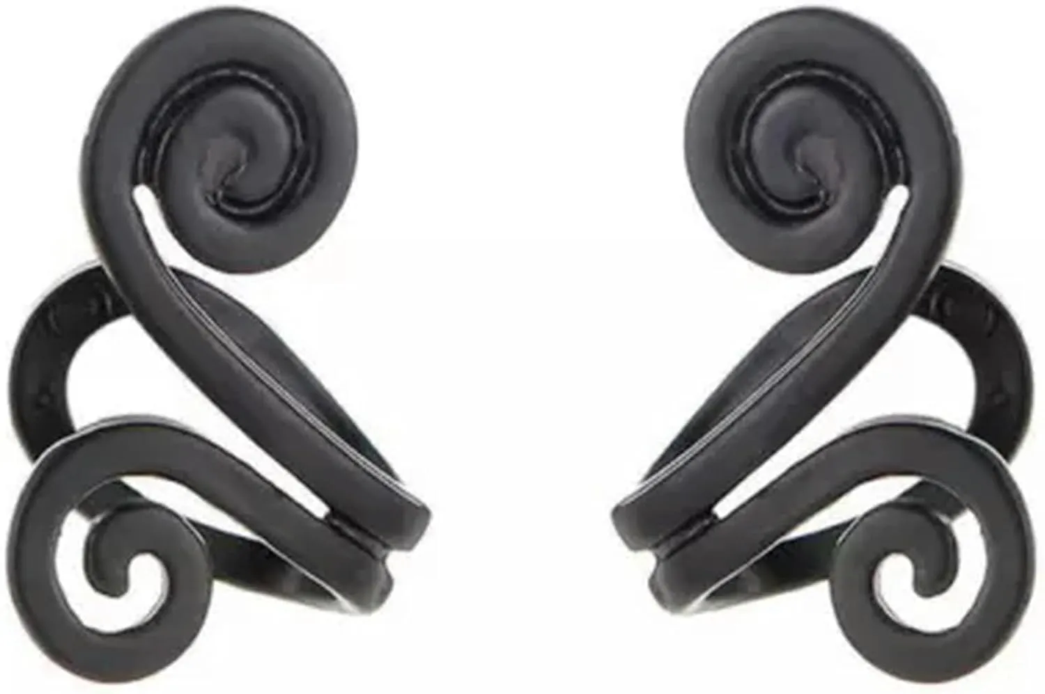 925 Silver 2 PCS Non Pierced Acupressure Earrings Cuff Ear Cartilage Jewelry-#4