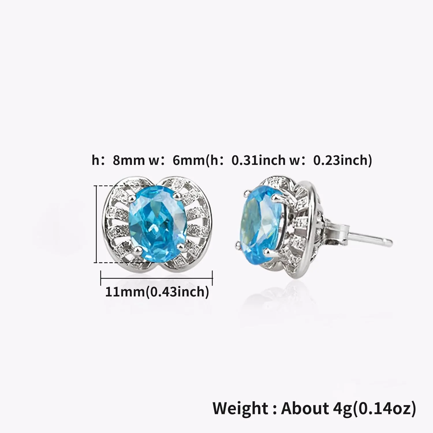 925 Sterling Silver Flower Stud Earrings for Women Trendy Shiny Cubic Zirconia Earrings Studs Gift