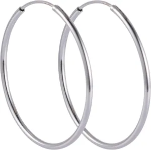 925 Sterling Silver Hoop Earrings for Women Big Minimalist Lightweight Endless Thin Hoop Earrings for Women Hypoallergenic
