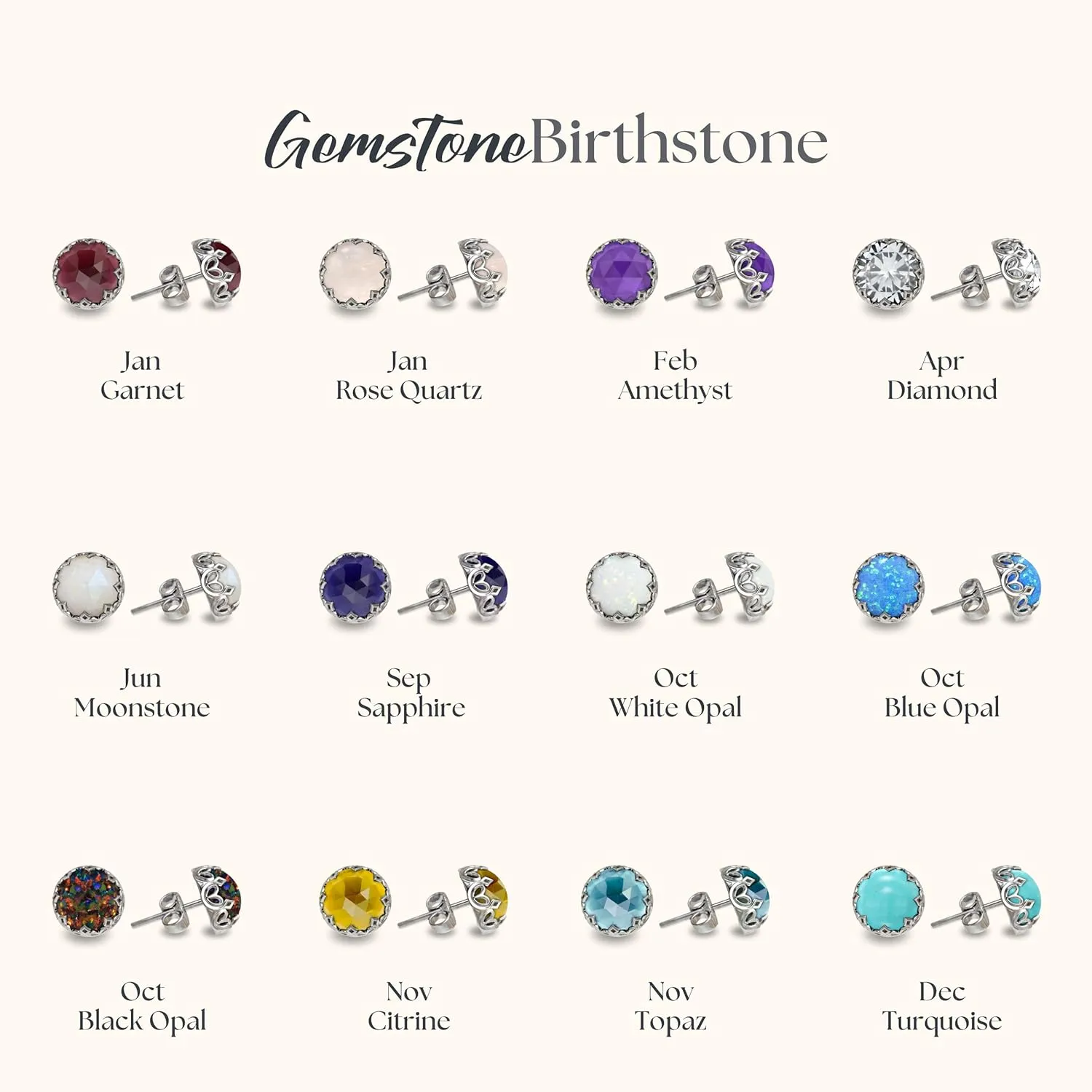 925 Sterling Silver Turquoise Studs Earrings for Women - Sterling Silver Earrings Studs - December Birthstone Earrings - Turquoise Earrings for Women - Minimalist Earrings for Women