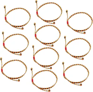 Adjustable Colorful Rope Bracelets Handmade String Anklets Boho Style Summer Anklets