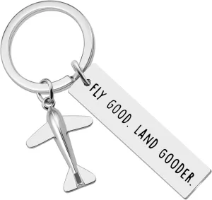 Airplane Keychain Pilot Gifts for Men Women Cool Gifts for Pilots Flight Attendant and Aviation Lover Unique Airplane Accessories Cool Stuff