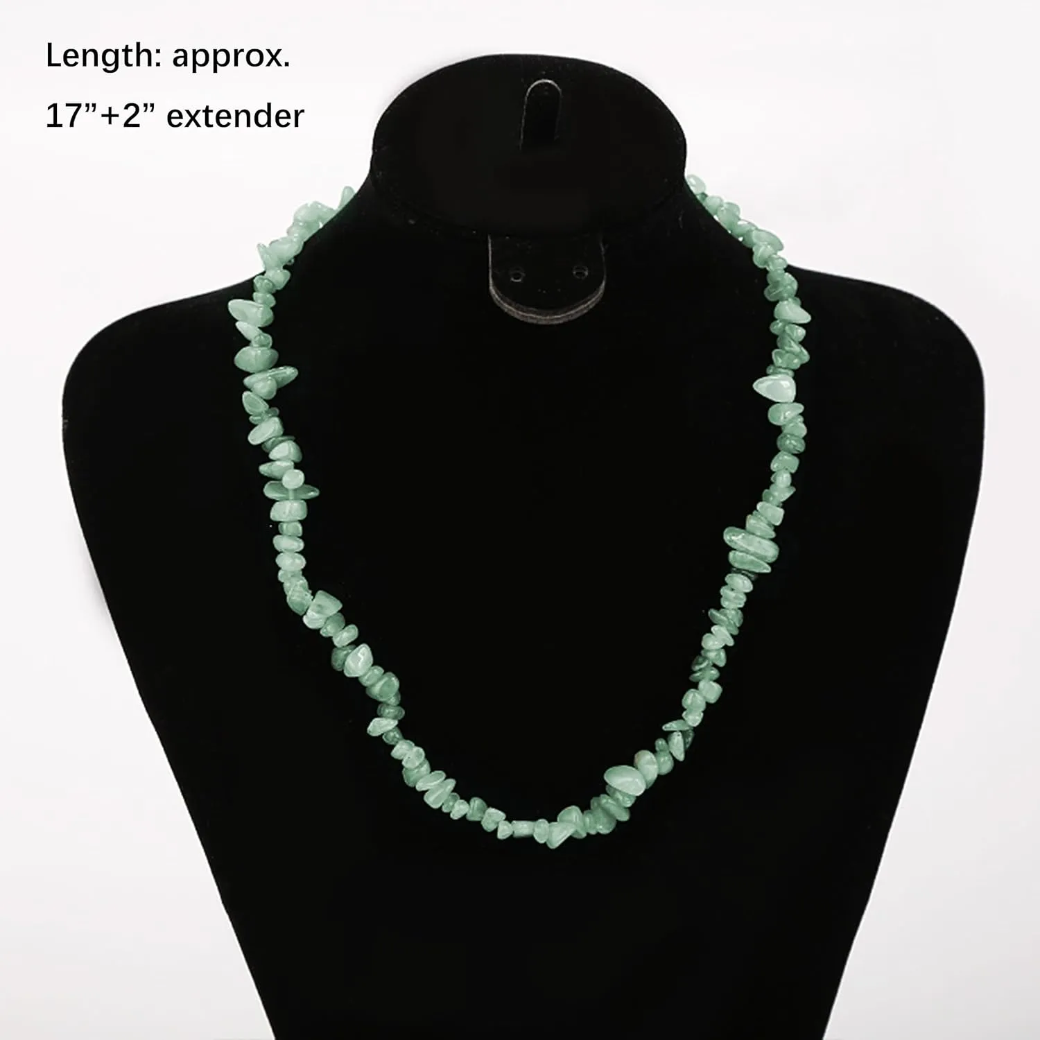 Alilang Natural Stone Irregular Gemstone Beaded Choker Necklace for Women Bohemian Crystal Jewelry