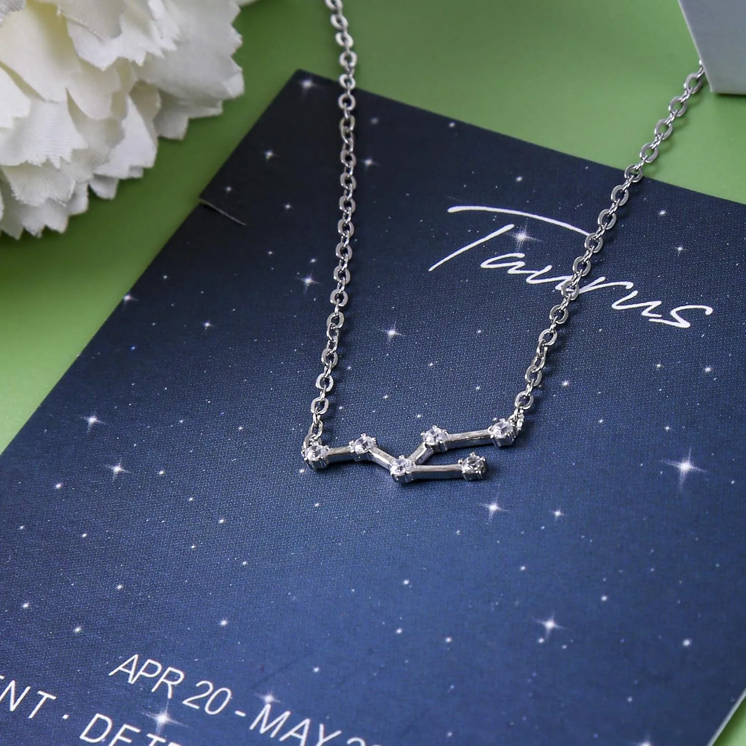 ALoveSoul 925 Sterling Silver Constellation Horoscope Zodiac Necklace, Birthday Gifts for Women