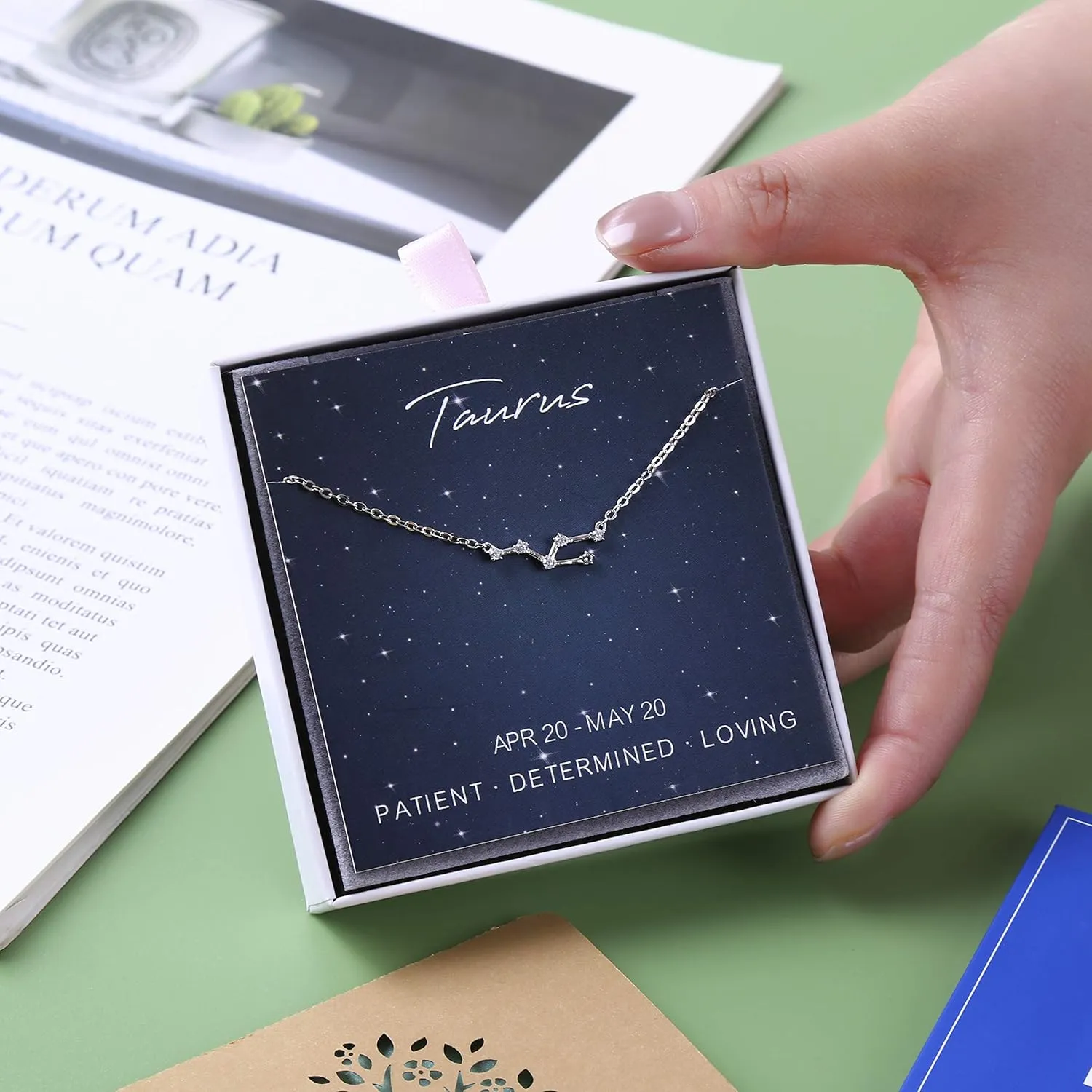 ALoveSoul 925 Sterling Silver Constellation Horoscope Zodiac Necklace, Birthday Gifts for Women