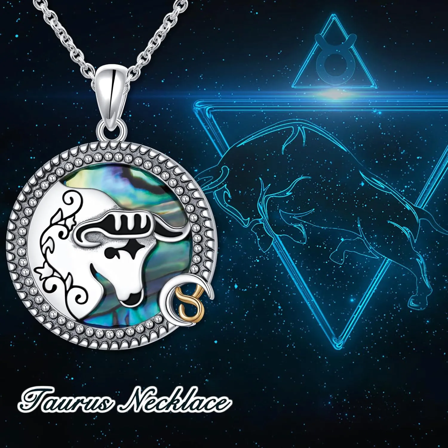 Alphm 12 Constellation Necklace 925 Sterling Silver Zodiac Sign Coin Pendant Necklaces Abalone Shell Astrology Horoscope Jewelry Birthday Gifts for Women