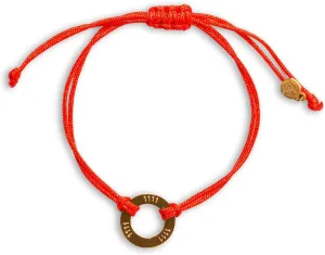 Angel Numbers Bracelet - Numerology Bracelet - Beautiful Symbol of Guidance, Inspiration, Manifestation and Law of Attraction. Red bracelet, Waterproof Gold Jewelry