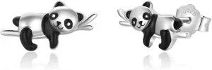 Animal Earrings 925 Sterling Silver Cute Panda/Koala/Sloth Stud Earrings Animal Jewelry Gift for Women Girls Hypoallergenic Earrings for Sensitive Ears