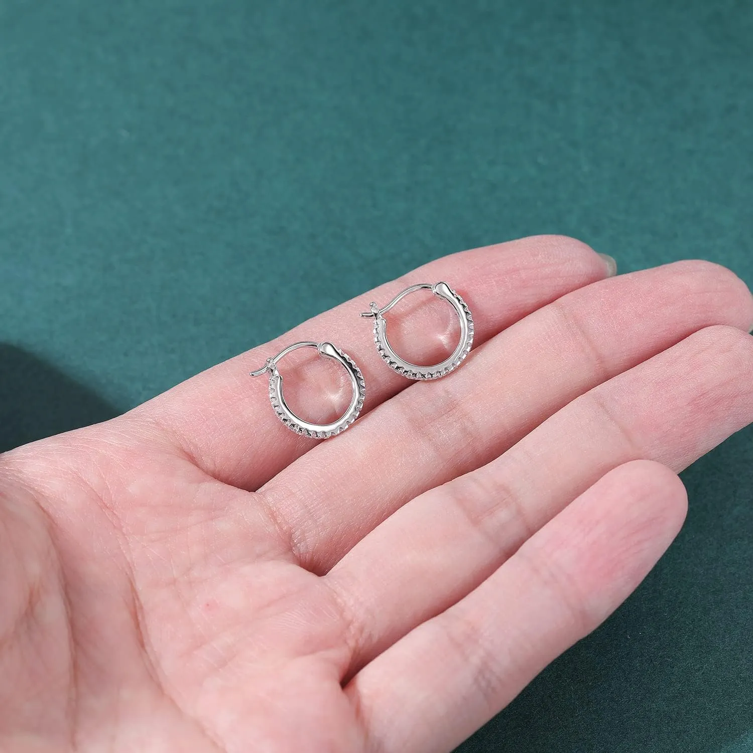 AoedeJ Sterling Silver Hoop Earrings Hypoallergenic Hoop Earrings Set Small Sterling Silver Earrings Hoops Clip On Hoop Earrings for Women Multipack