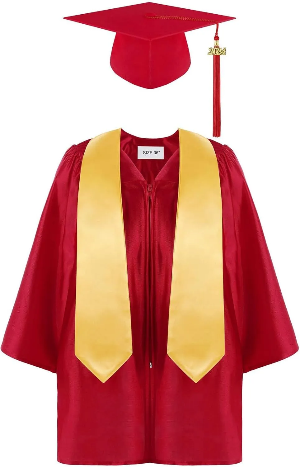 appy raduates Party Kindergarten Preschool Graduation Gown Cap Set with 2025 Tassel Stole Rings for Toddler Kids