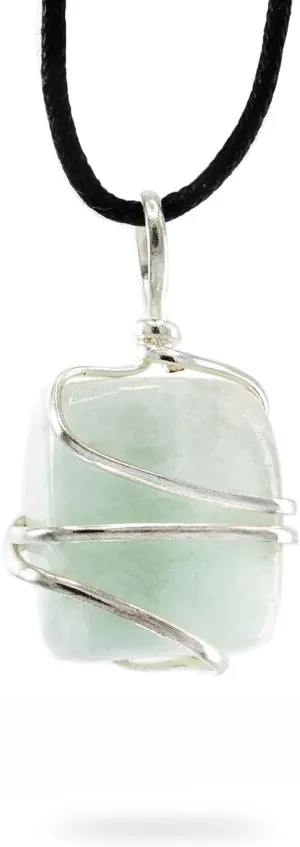 AYANA Amazonite Crystal Necklace - Passionately Crafted from Ethically Sourced Crystals and Healing Stones - Genuine, Handmade Healing Crystals Pendant Necklace for Women