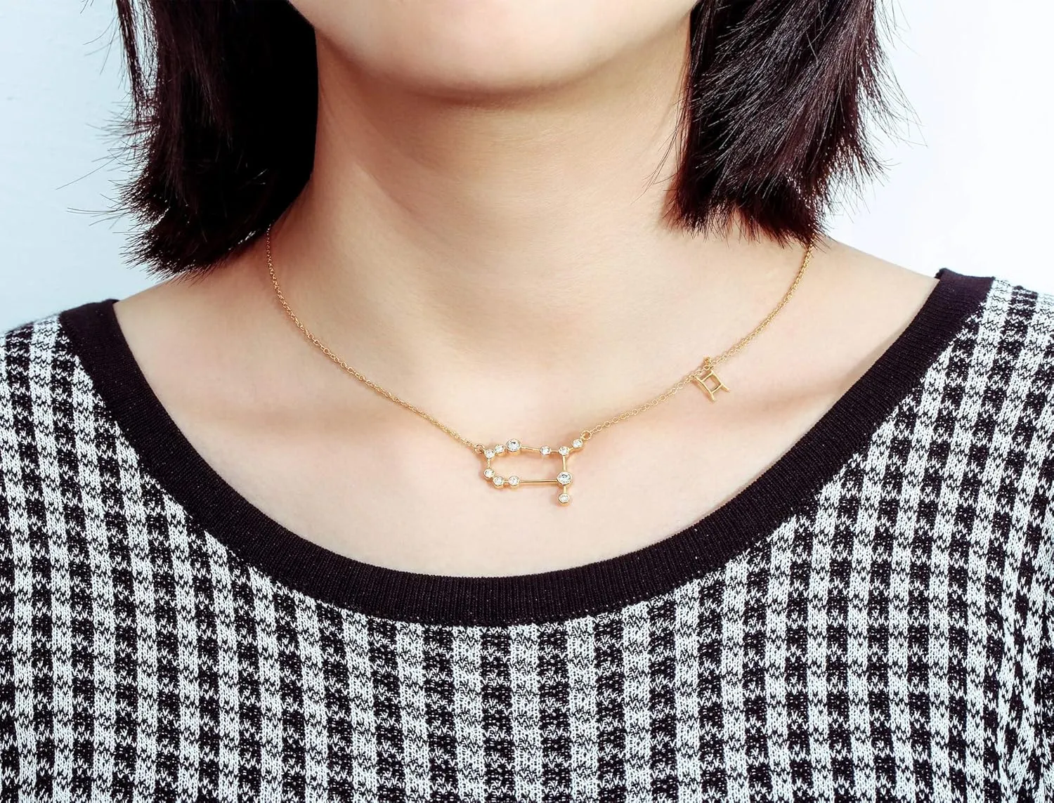 Barzel 18K Gold Plated Astrology Zodiac Constellation Horoscope Necklace