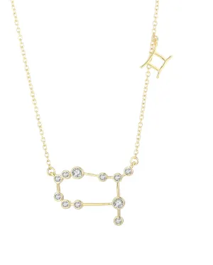 Barzel 18K Gold Plated Astrology Zodiac Constellation Horoscope Necklace