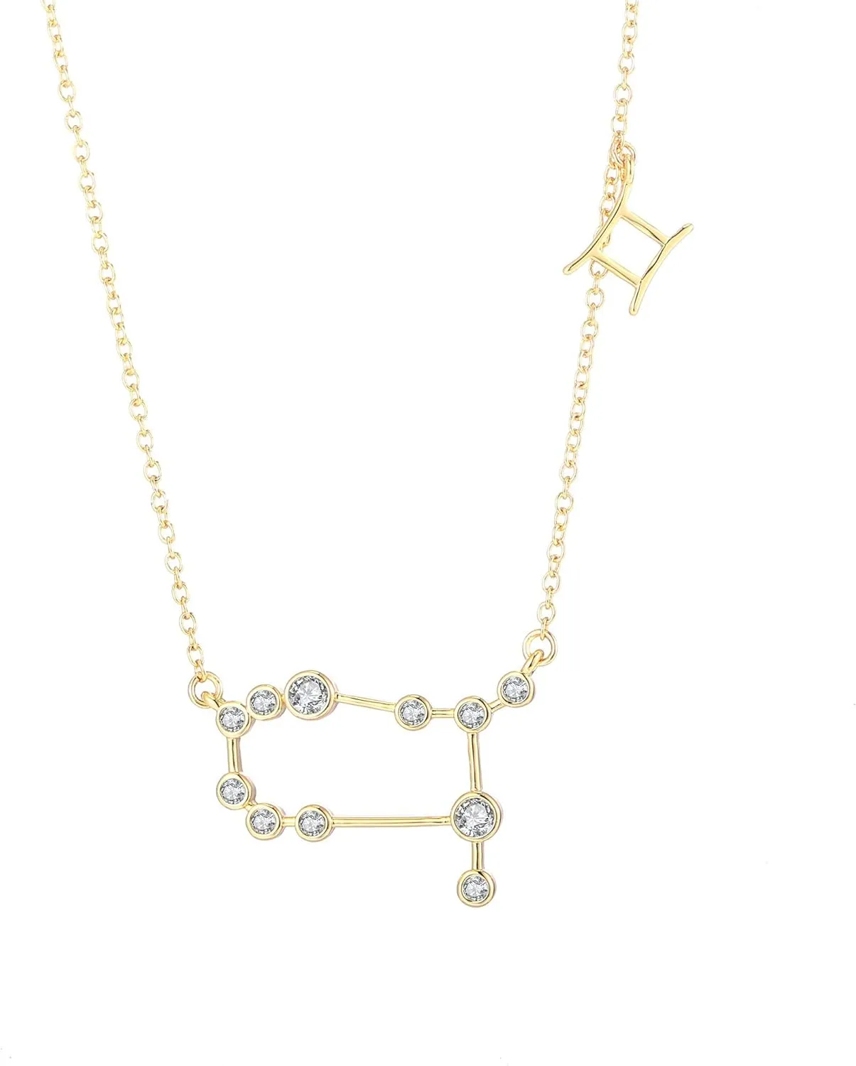Barzel 18K Gold Plated Astrology Zodiac Constellation Horoscope Necklace