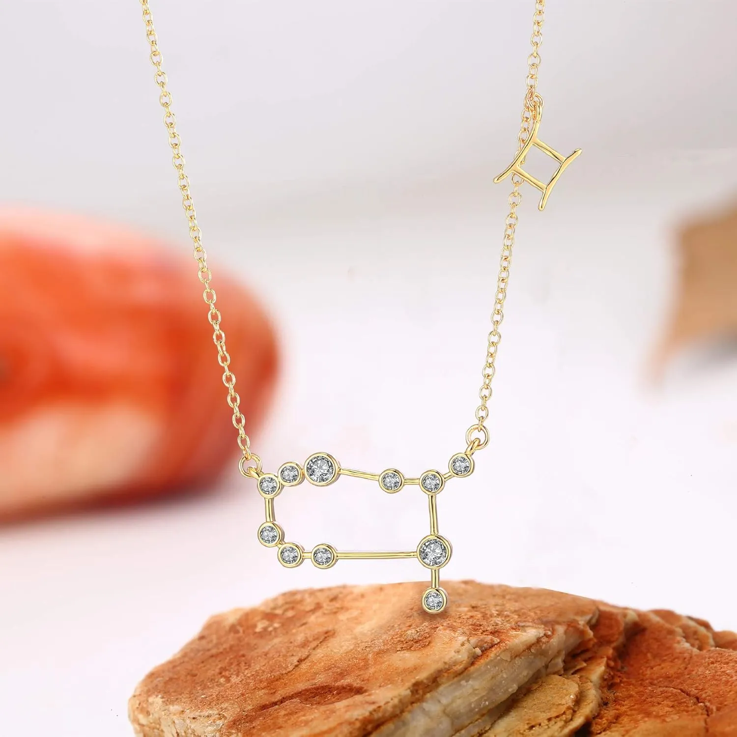 Barzel 18K Gold Plated Astrology Zodiac Constellation Horoscope Necklace