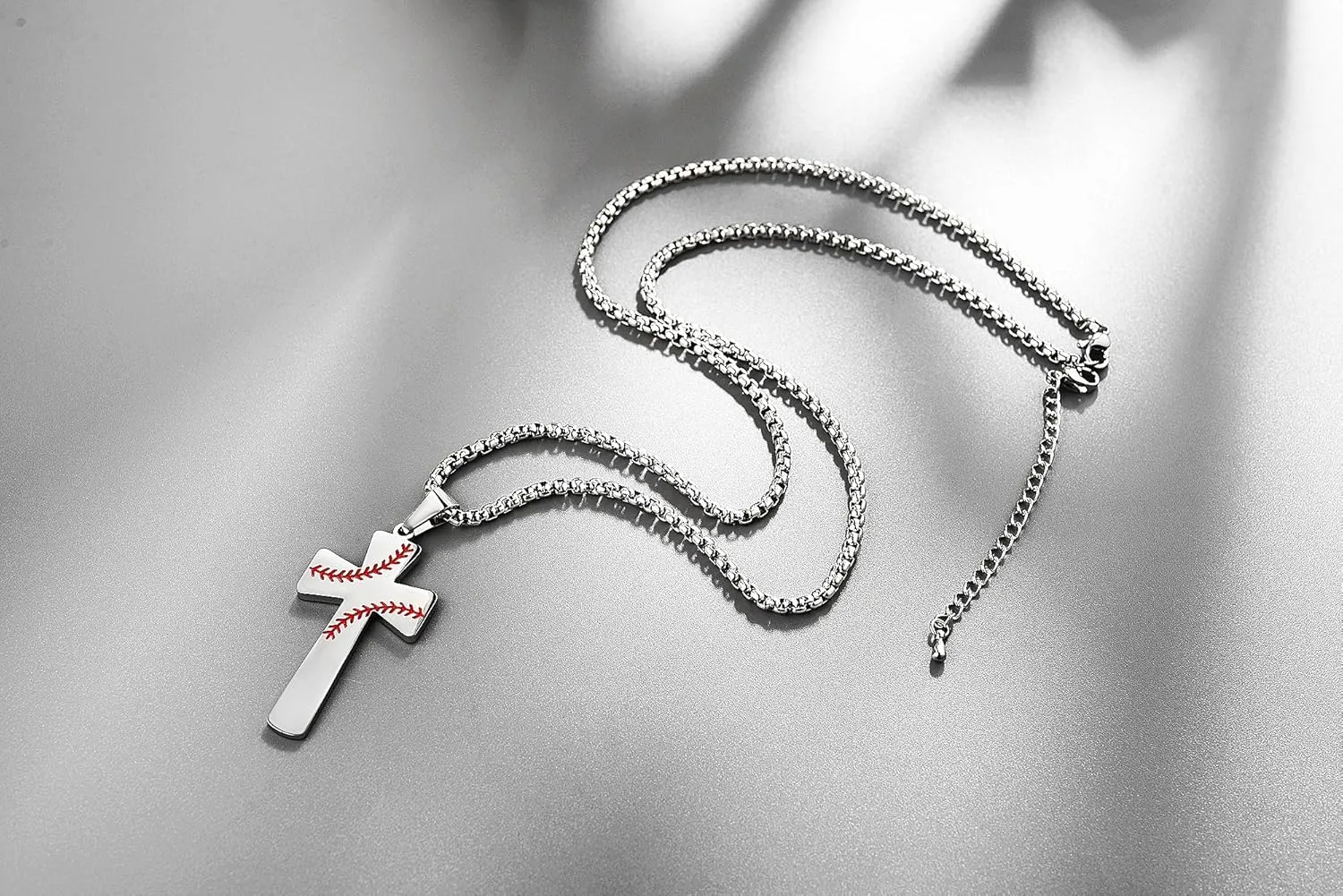 Baseball Football Cross Necklace Bracelets I CAN DO All Things Strength Bible Verse Stainless Steel Pendant for Boys Men