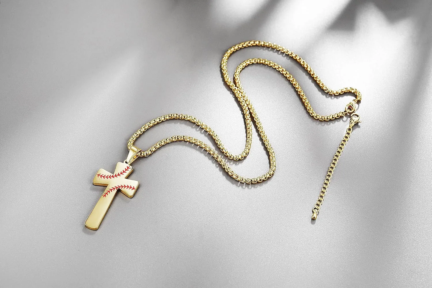 Baseball Football Cross Necklace Bracelets I CAN DO All Things Strength Bible Verse Stainless Steel Pendant for Boys Men