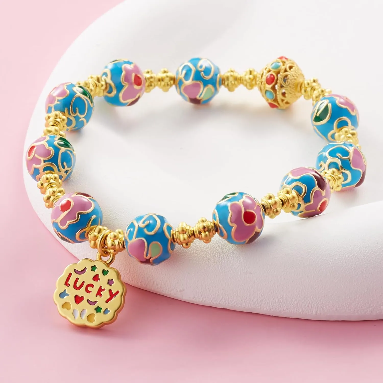 Beaded Bracelets for Women - Women Handmade Beads Bracelet - Stretch Protection Bracelet