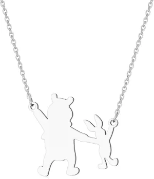Bear Necklace Stainless Steel Bear Pendant