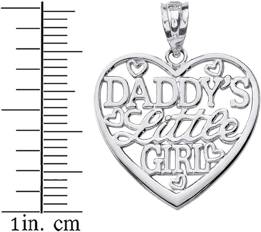 Beautiful 'Daddy's Little Girl' Heart Shaped Necklace Pendant